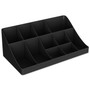 Mind Reader 11-Compartment Coffee Condiment Organizer, 18 1/4 x 6 5/8 x 9 7/8, Black View Product Image