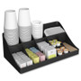 Mind Reader 11-Compartment Coffee Condiment Organizer, 18 1/4 x 6 5/8 x 9 7/8, Black View Product Image