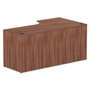 Alera Valencia Series Corner Credenza Shells, 65w x 35.38d x 29.5h, Modern Walnut ALEVA25L6636WA View Product Image