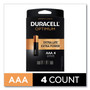 Duracell Optimum Alkaline AAA Batteries, 4/Pack View Product Image