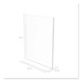 deflecto Superior Image Double Sided Sign Holder, 8 1/2 x 11 Insert, Clear View Product Image