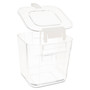 deflecto Stackable Caddy Organizer Containers, Small, Clear View Product Image