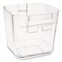 deflecto Stackable Caddy Organizer Containers, Small, Clear View Product Image