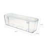 deflecto Stackable Caddy Organizer Containers, Large, Clear View Product Image