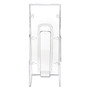 deflecto Stand-Tall Wall-Mount Literature Rack, Leaflet, 4.56w x 3.25d x 11.88h, Clear View Product Image