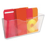 deflecto Euro-Style DocuPocket Landscape Wall File, Large/Tabloid, 15 x 6 5/8 x 4, Clear View Product Image