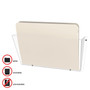 deflecto Unbreakable DocuPocket Wall File, Letter, 14 1/2 x 3 x 6 1/2, Clear View Product Image