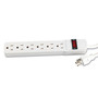 Innovera Six-Outlet Power Strip, 6 ft Cord, 1.94 x 10.19 x 1.19, Ivory View Product Image