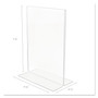 deflecto Classic Image Double-Sided Sign Holder, 5 x 7 Insert, Clear View Product Image