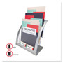 deflecto 3-Tier Literature Holder, Leaflet Size, 11.25w x 6.94d x 13.31h, Silver View Product Image