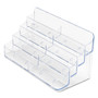 deflecto 8-Pocket Business Card Holder, 400 Card Cap, 7 7/8 x 3 3/8 x 3 1/2, Clear View Product Image