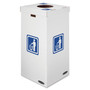 Bankers Box Waste and Recycling Bin, 50 gal, White, 10/Carton View Product Image