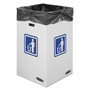 Bankers Box Waste and Recycling Bin, 42 gal, White, 10/Carton View Product Image