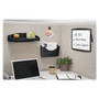 Fellowes Partition Additions Dry Erase Board, 15 3/8 x 13 1/4, Dark Graphite Frame View Product Image