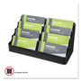 deflecto 8-Tier Recycled Business Card Holder, 400 Card Cap, 7 7/8 x 3 7/8 x 3 3/8, Black View Product Image