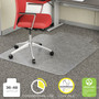 deflecto EconoMat Occasional Use Chair Mat, Low Pile Carpet, Roll, 36 x 48, Lipped, Clear View Product Image