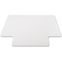 deflecto EconoMat Occasional Use Chair Mat, Low Pile Carpet, Flat, 36 x 48, Lipped, Clear View Product Image