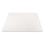 deflecto EconoMat Occasional Use Chair Mat, Low Pile Carpet, Flat, 46 x 60, Rectangle, Clear View Product Image