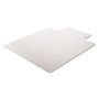 deflecto DuraMat Moderate Use Chair Mat for Low Pile Carpet, 46 x 60, Wide Lipped, Clear View Product Image