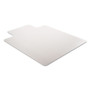 deflecto DuraMat Moderate Use Chair Mat for Low Pile Carpet, 45 x 53, Wide Lipped, Clear View Product Image