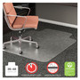deflecto RollaMat Frequent Use Chair Mat, Med Pile Carpet, Flat, 36 x 48, Lipped, Clear View Product Image