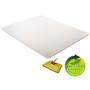 deflecto RollaMat Frequent Use Chair Mat, Medium Pile Carpet, Flat, 46 x 60, Rectangle, Clear View Product Image