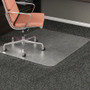 deflecto RollaMat Frequent Use Chair Mat, Medium Pile Carpet, Flat, 46 x 60, Rectangle, Clear View Product Image