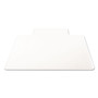 deflecto ExecuMat All Day Use Chair Mat for High Pile Carpet, 45 x 53, Wide Lipped, Clear View Product Image