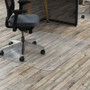 deflecto Polycarbonate All Day Use Chair Mat - Hard Floors, 45 x 53, Rectangle, Clear View Product Image