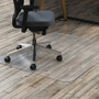 deflecto Polycarbonate All Day Use Chair Mat - Hard Floors, 46 x 60, Rectangle, Clear View Product Image