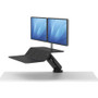 Fellowes Lotus RT Sit-Stand Workstation, 35.5w x 23.75d x 49.2h, Black View Product Image