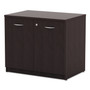 Alera Valencia Series Storage Cabinet, 34 1/8w x 22 7/8d x 29 1/2h, Espresso View Product Image