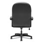 HON Pillow-Soft 2090 Series Executive High-Back Swivel/Tilt Chair, Supports up to 250 lbs., Black Seat/Black Back, Black Base View Product Image