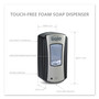 GOJO LTX-12 Touch-Free Dispenser, 1200 mL, 5.75" x 3.33" x 10.5", Brushed Chrome/Black View Product Image