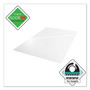 OLD - Floortex Cleartex Ultimat Polycarbonate Chair Mat for Low/Medium Pile Carpet, 48 x 53, Clear View Product Image