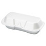 Genpak Foam Hot Dog Container, 7 3/8 x 3 9/16 x 2 1/4, White, 125/Bag, 4 Bags/Carton View Product Image