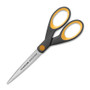 Westcott Non-Stick Titanium Bonded Scissors, 7" Long, 3" Cut Length, Gray/Yellow Straight Handle View Product Image