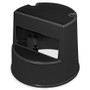 Rubbermaid Commercial Rolling Step Stool, Curved Design, 2-Step, Retracting Casters, 16 dia. x 13.5h, Black View Product Image