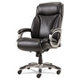Alera Veon Series Executive High-Back Bonded Leather Chair, Supports up to 275 lbs, Black Seat/Black Back, Graphite Base View Product Image
