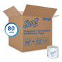 Scott Essential Standard Roll Bathroom Tissue, Septic Safe, 1-Ply, White, 1210 Sheets/Roll, 80 Rolls/Carton View Product Image