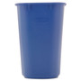 Rubbermaid Commercial Small Deskside Recycling Container, Rectangular, Plastic, 13.63 qt, Blue View Product Image