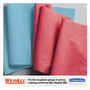 WypAll X80 Cloths with HYDROKNIT, Jumbo Roll, 12 1/2 x 13 2/5, Blue, 475/Roll View Product Image