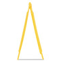 Rubbermaid Commercial Multilingual "Caution" Floor Sign, Plastic, 11 x 12 x 25, Bright Yellow View Product Image