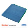 WypAll Microfiber Cloths, Reusable, 15 3/4 x 15 3/4, Blue, 6/Pack View Product Image