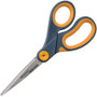 Westcott Non-Stick Titanium Bonded Scissors, 8" Long, 3.25" Cut Length, Gray/Yellow Straight Handle View Product Image