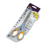 Westcott Titanium Bonded Scissors, 7" Long, 3" Cut Length, Gray/Yellow Straight Handle View Product Image