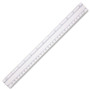 Westcott 12" Magnifying Ruler, Plastic, Clear View Product Image