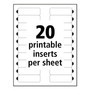 Avery The Mighty Badge Name Badge Inserts, 1 x 3, Clear, Laser, 20/Sheet, 5 Sheets/Pack View Product Image