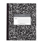 Roaring Spring Marble Cover Composition Book, Wide/Legal Rule, Black Cover, 8.5 x 7, 36 Sheets View Product Image