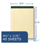 Roaring Spring Recycled Legal Pad, Wide/Legal Rule, 8.5 x 11, Canary, 40 Sheets, Dozen View Product Image